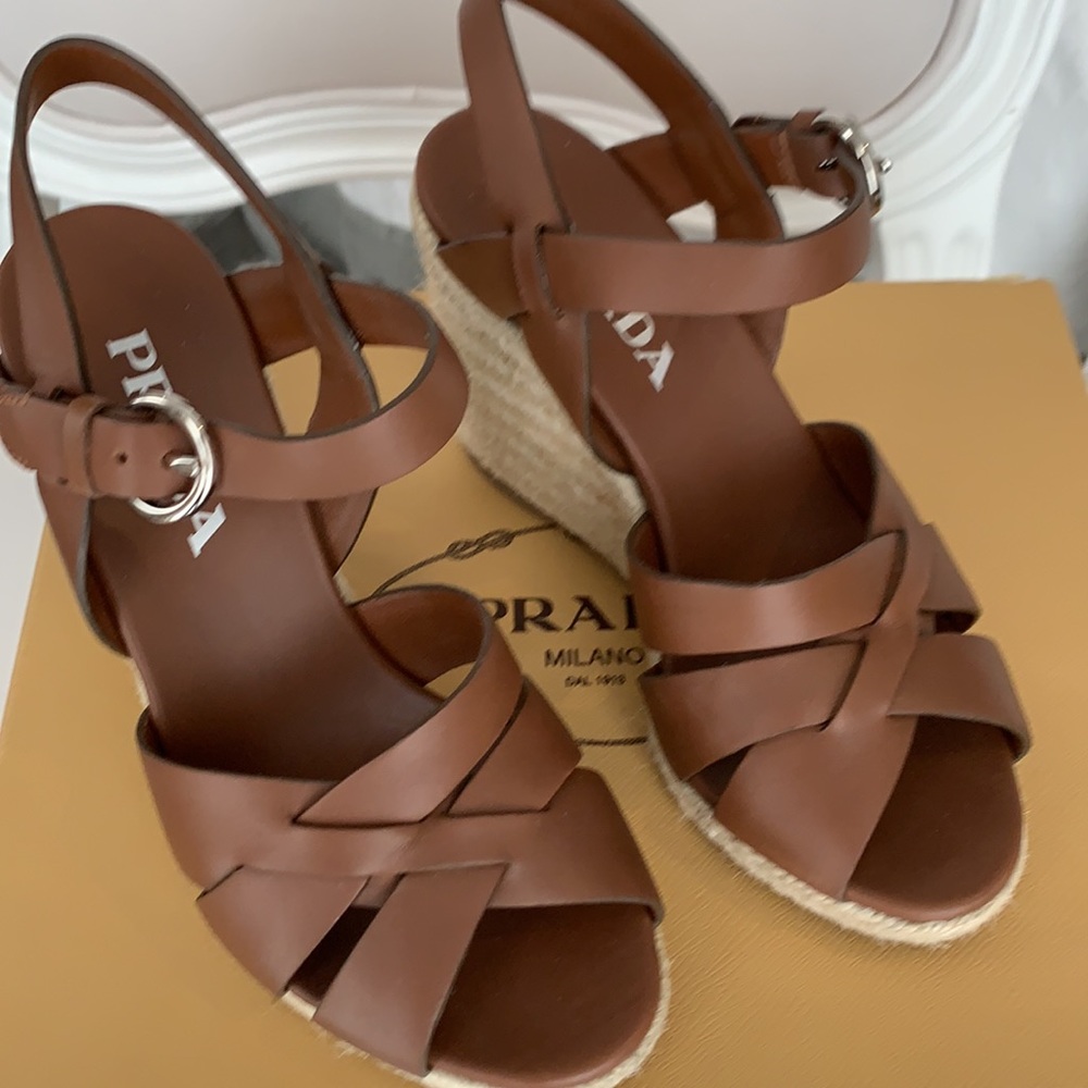 Auth Prada Espadrilles Sandals women’s EU37 US7
